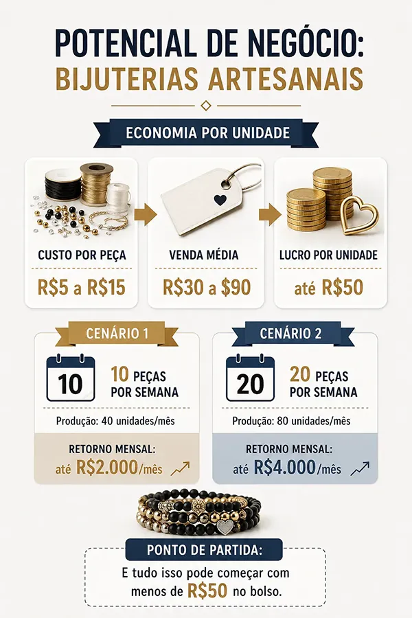 Potencial de Lucro com Bijuterias