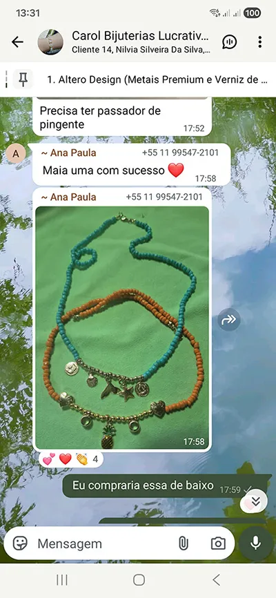 Depoimento de aluna 1